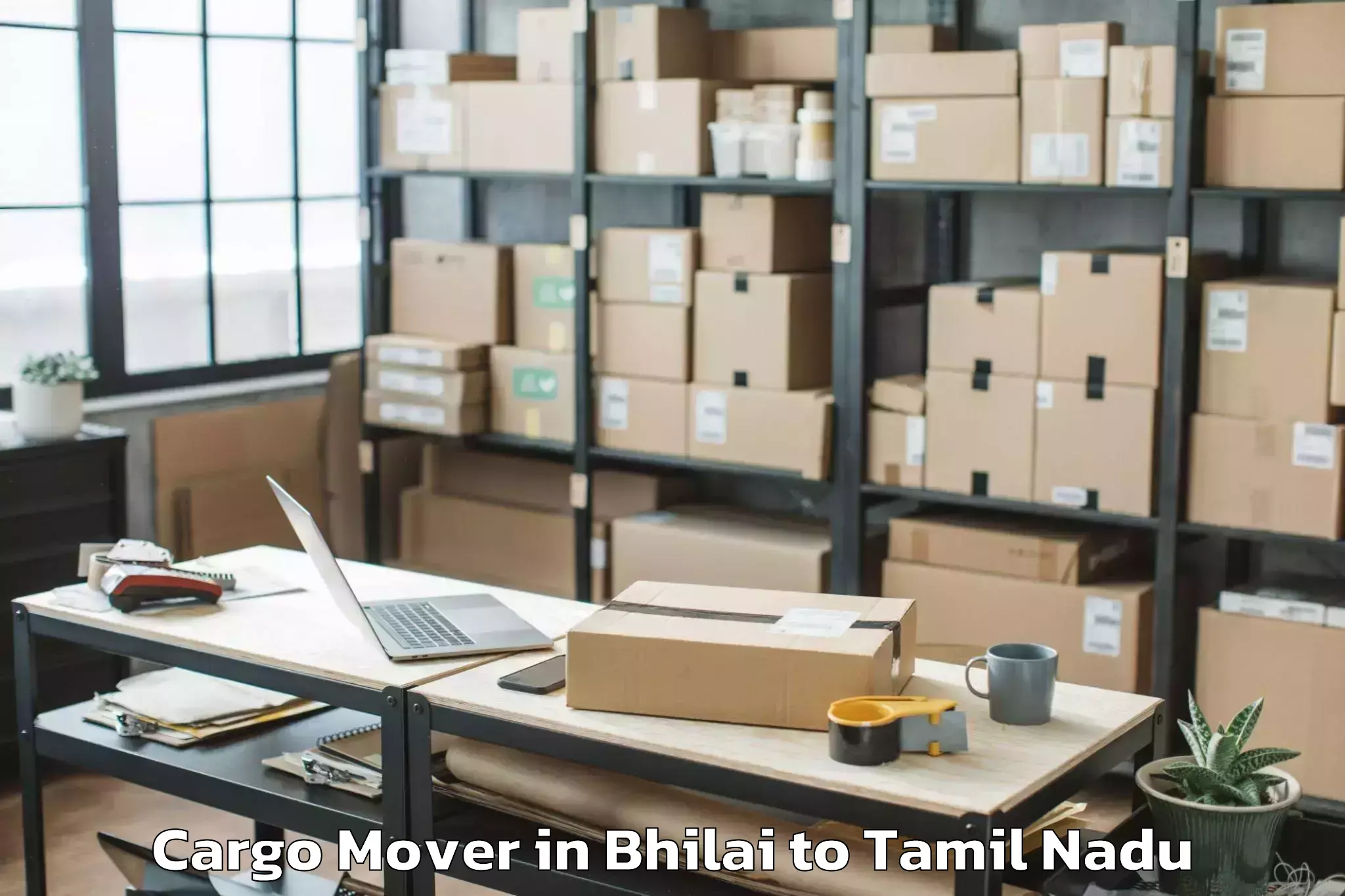 Easy Bhilai to Vanur Cargo Mover Booking